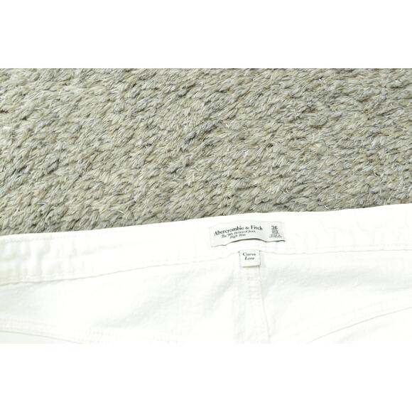 NWT Abercrombie & Fitch White Curve 90's Relaxed Straight Jeans Zip Size 36 Long - Picture 5 of 7